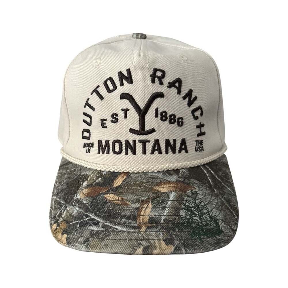 Yellowstone Dutton Ranch Trucker Hat Camo Snapback (NWT)